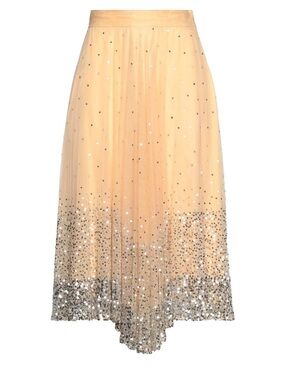 Elegant Gold and Silver Women's Skirt